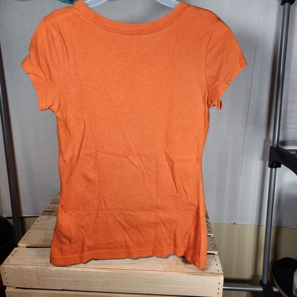 Hello Kitty Short Sleeve Graphic Orange Halloween Shirt S{6/6X} - Picture 2 of 3